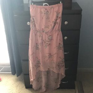 EXCELLENT CONDITION, high/low, strapless maxi